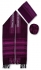 Rikmat Elimelech Handloom Woven Purple Silk Tallit